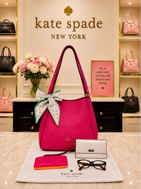 kate spade Handbags - Kate Spade. 5 Piece: Leila Bag & Free Wristlet, Glasses & Case, Scarf & Dust Bag